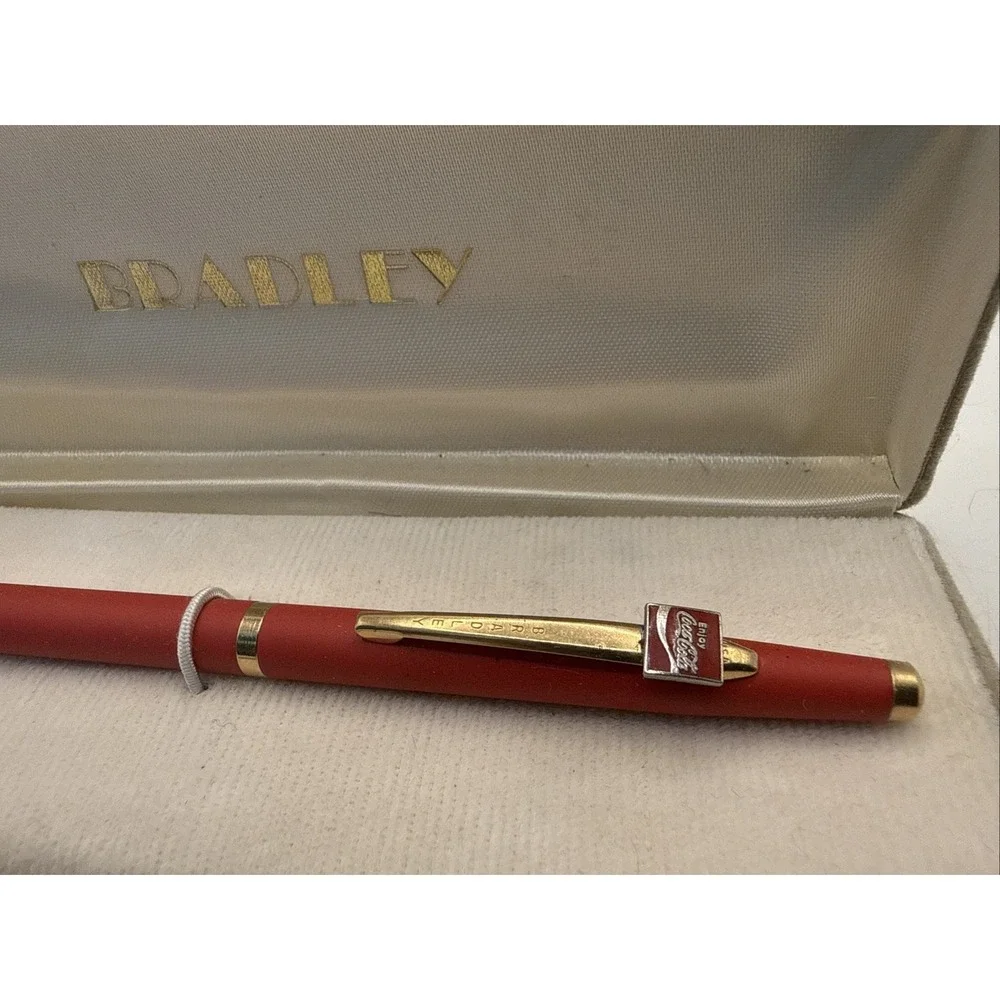 Vintage Bradley Pen Coca Cola Pen Never Used In Box